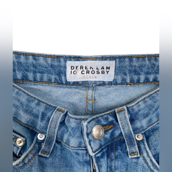 Derek Lam 10 Crosby Jane Mid-Rise Flip-Flop Flare Jeans - Picture 3 of 5